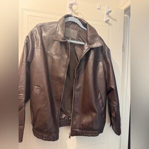 Women’s Faux Leather Jacket - Worn Once